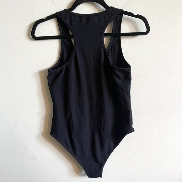 Zenana Black Racerback Tank Bodysuit - Picture 4 of 6